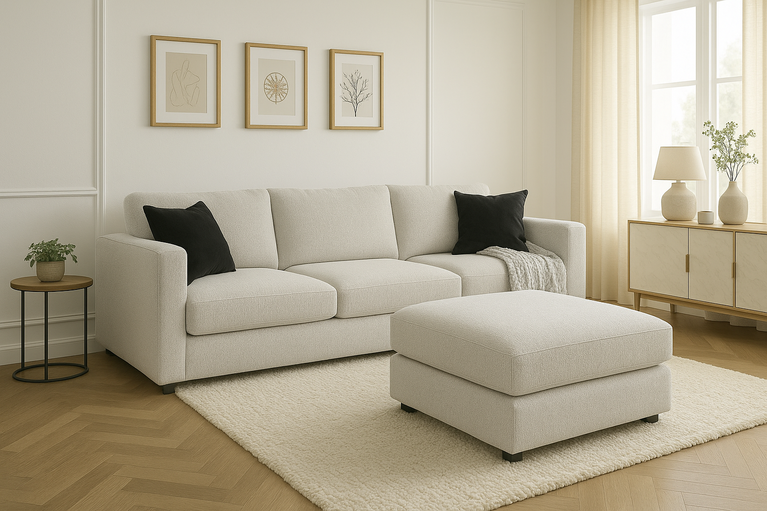 Canapé modulable - Julia 3+1 chenille